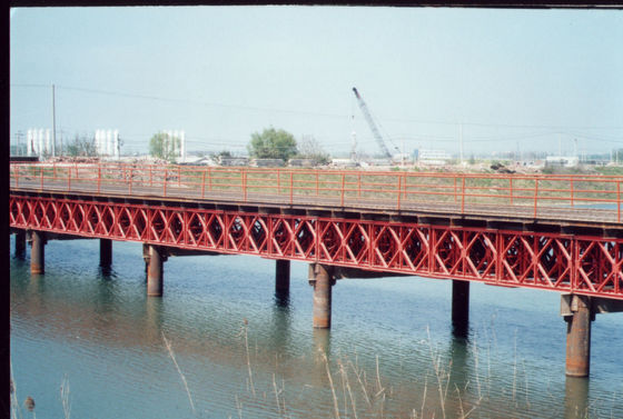 Ponte Bailey prefabbricata in acciaio con assemblaggio rapido con strumenti semplici e manodopera adatta a lavori temporanei e permanenti