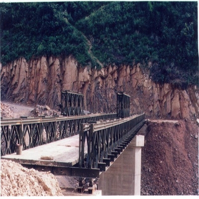 Larghezza 3.2m Bailey Bridge temporaneo 3048mm x pannello d'acciaio galvanizzato 1448mm