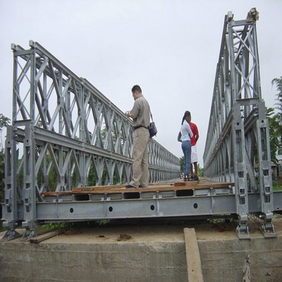 50t ha seguito il carico Bailey Bridge Prefabricated Galvanized Steel