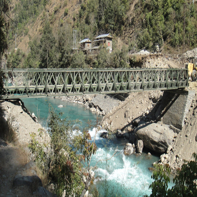 L'esercito prefabbricato Bailey Bridge Single Single Design carica l'acciaio modulare Hs25-44